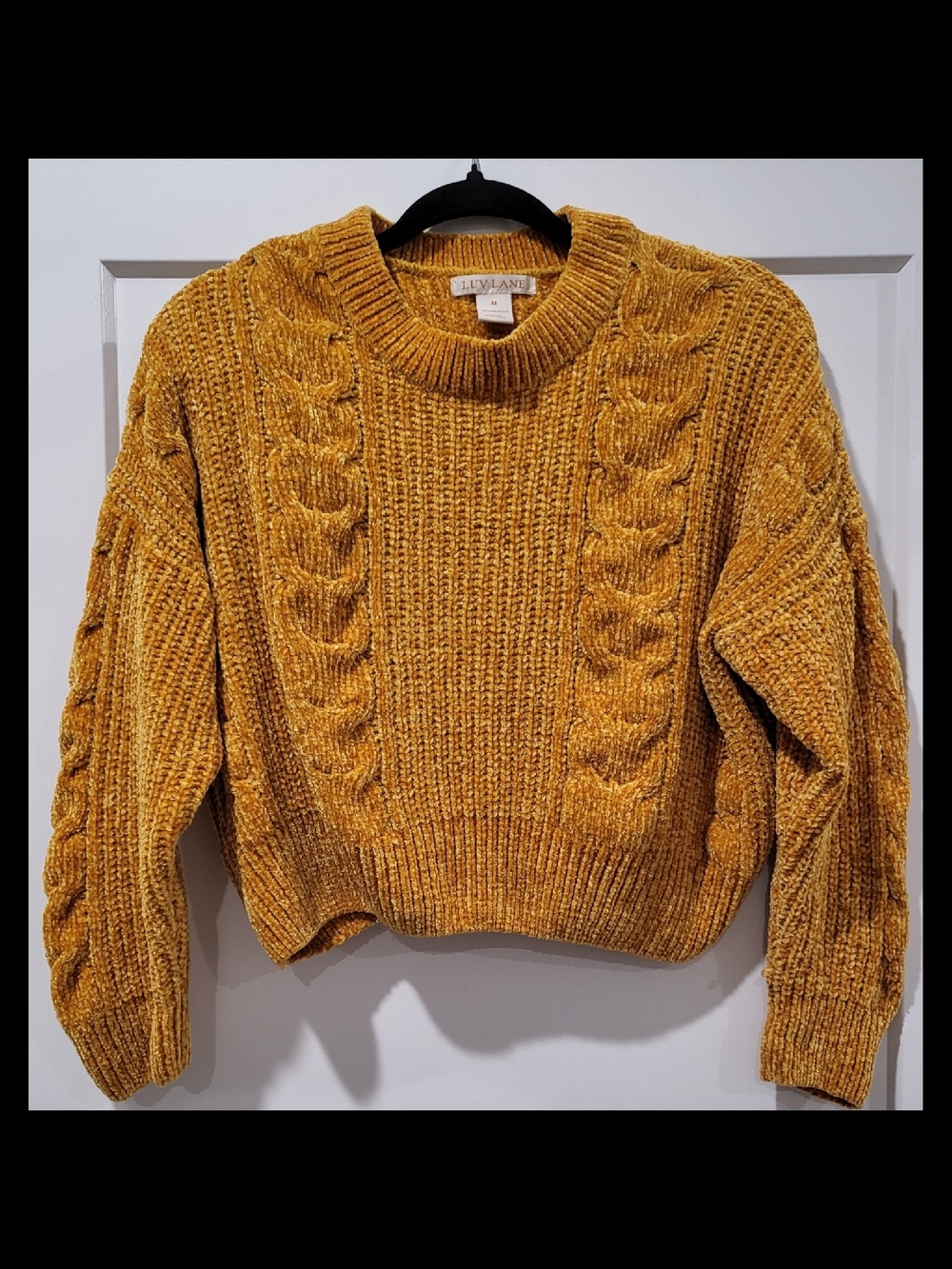 Luv Lane Cable Knit Sweater - Mustard Gold